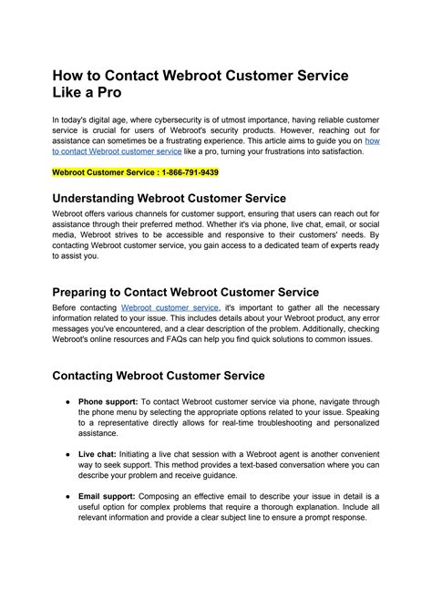 webroot customer service